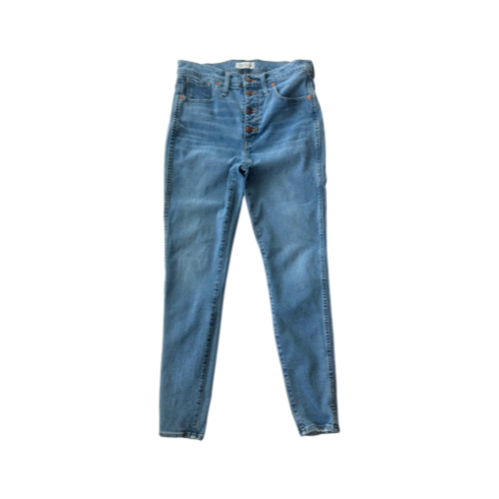 Madewell Jeans 10” High-Rise Skinny Button-Fly Medium Wash Blue Women’s Size 30